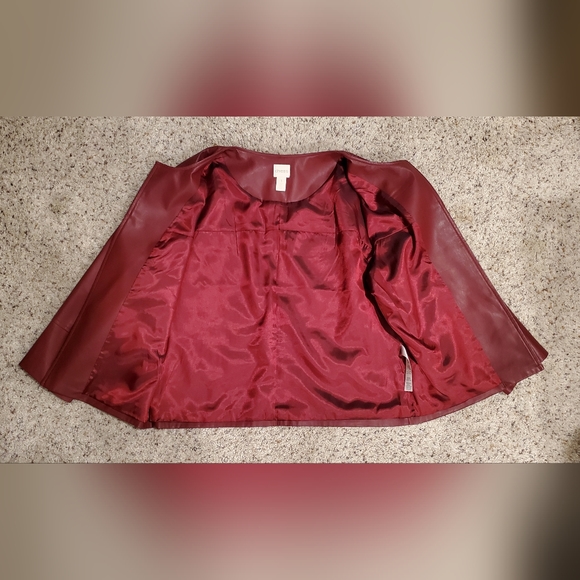 Faux Leather Red Chicos Jacket - Picture 9 of 9